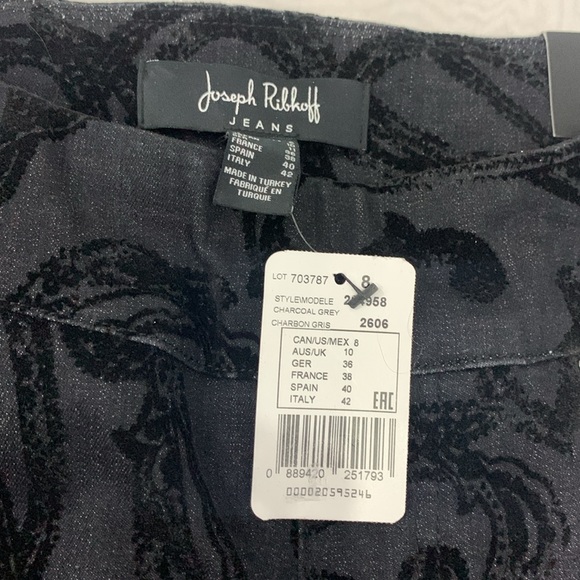 NWT🌸Joseph Ribkoff Black Cropped Jeans - Picture 17 of 17
